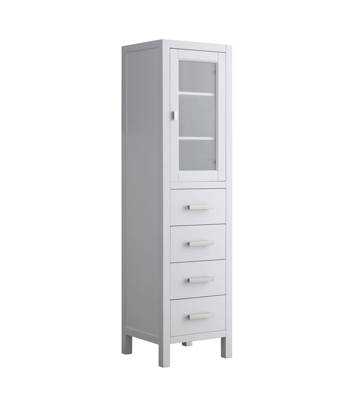 London 66" H x 18" W Linen Tower - Design Element Bath Kitchen - Linen Cabinet - 