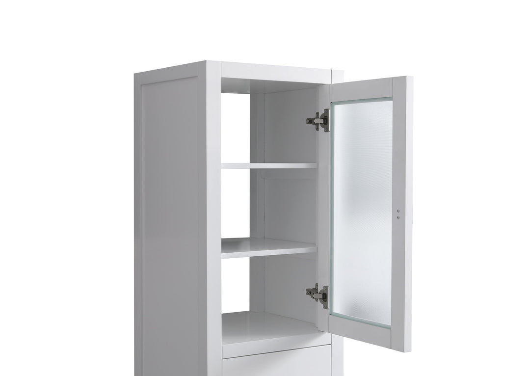 London 66" H x 18" W Linen Tower - Design Element Bath Kitchen - Linen Cabinet - 