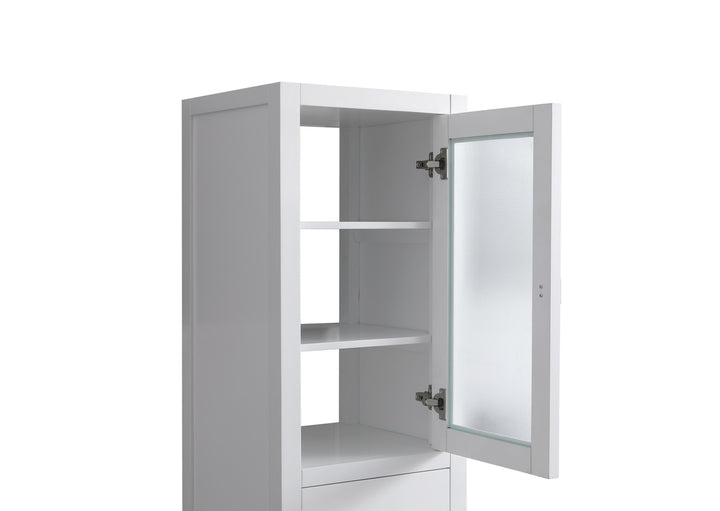 London 66" H x 18" W Linen Tower - Design Element Bath Kitchen - Linen Cabinet - 
