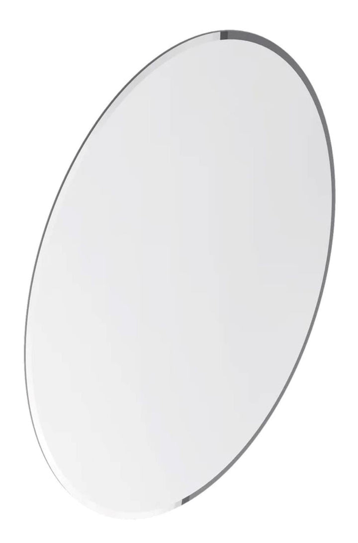 Vera 20" x 28" Oval Frameless Mirror - Design Element Bath Kitchen - Mirror - 1 Piece